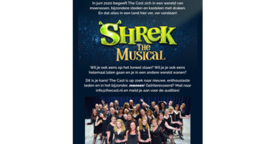 Musicalgroep The Cast zoekt nieuwe talenten voor Shrek the Musical Musicalgroep The Cast zoekt nieuwe talenten voor Shrek the Musical