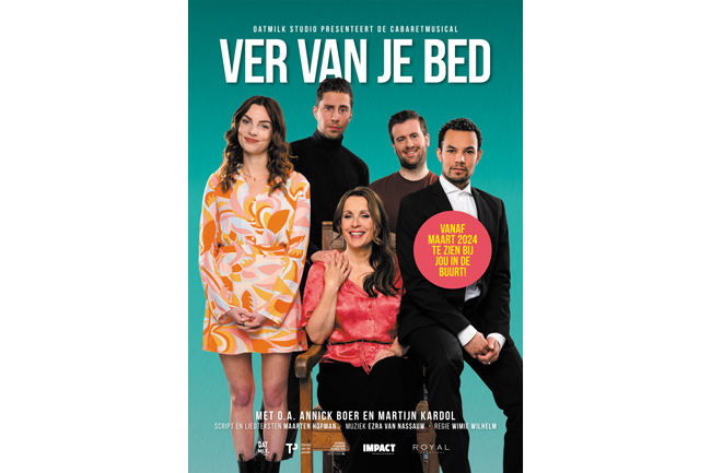 Annick Boer en Martijn Kardol in cabaretmusical Ver van je bed